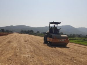 Embankment compaction at Ch 629+100 to 629+300 RHS