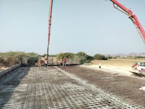 Minor Bridge Slab concrete at 588+810