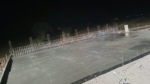 Minor Bridge Slab concrete at 589+088 LHS Service road