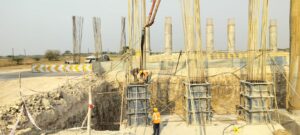 VUP Pier concrete at 589+920 RHS A2