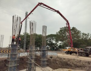 VUP Pier concreting at 589+928