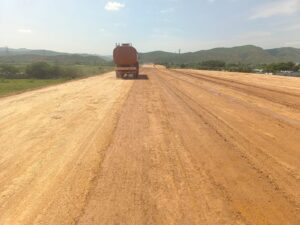 Subgrade top Watering