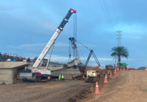 621+305 MJB Girder Erection in Progress