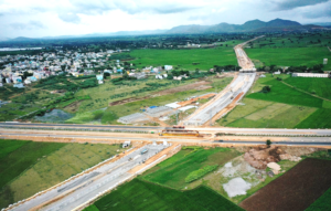 589+461 Flyover A1 & A2 side RE wall filling in Progress