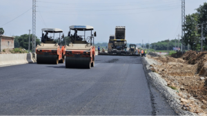 595+400 to 595+650 DBM Top laying in progress