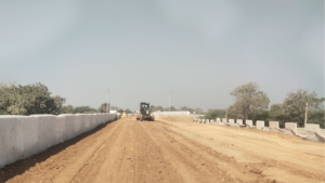 GRADING WORK IN M PROGRESS AT CH 594+200