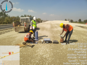 CTSB FDD CHECKING WORK IN PROGRESS AT CH 621+000