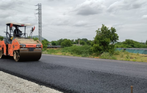 DBM ROLLING WORK IN PROGRESS AT CH 606+200