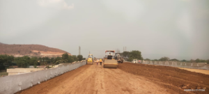 ROLLING WORK IN PROGRESS AT CH 594+300