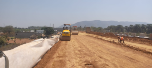 RE wall Bed preparation IN PROGRESS AT CH 602+500