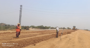 Subgrade Grading Work Progress at 624+320