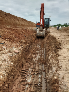 EXCAVATION WORK IN PROGRESS AT CH 622+220