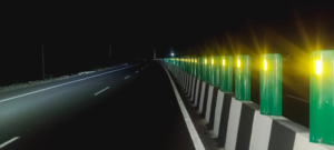 ANTIGLARE FIXING WORK IN PROGRESS AT CH.613.100 to 613.285 MCW